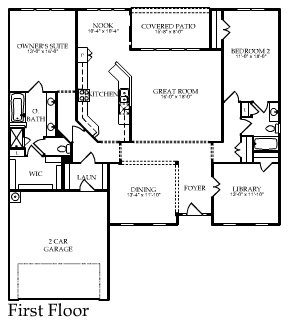 Bluffton Cottage Floorplan